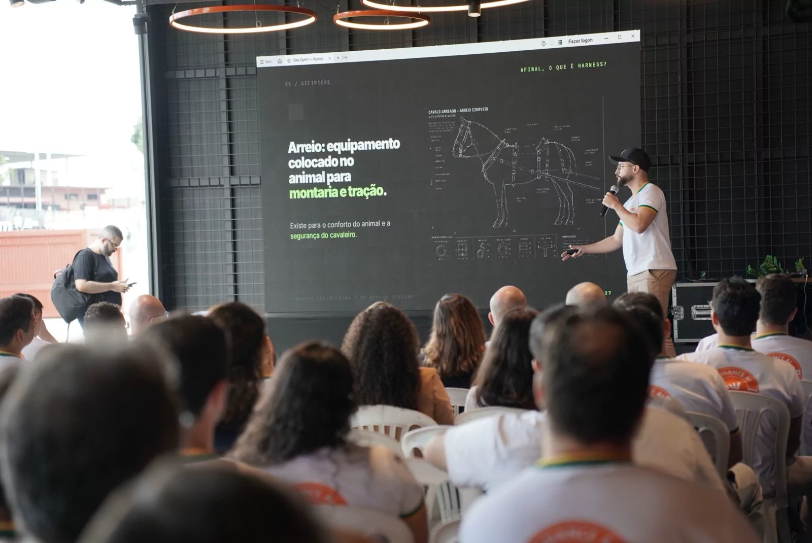 Vinicius Lana palestrando sobre Harness Engineering